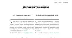 Desktop Screenshot of blog.antonindanek.cz