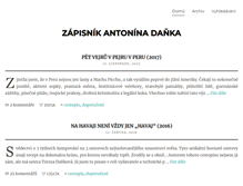 Tablet Screenshot of blog.antonindanek.cz