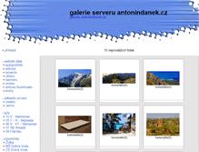 Tablet Screenshot of galerie.antonindanek.cz